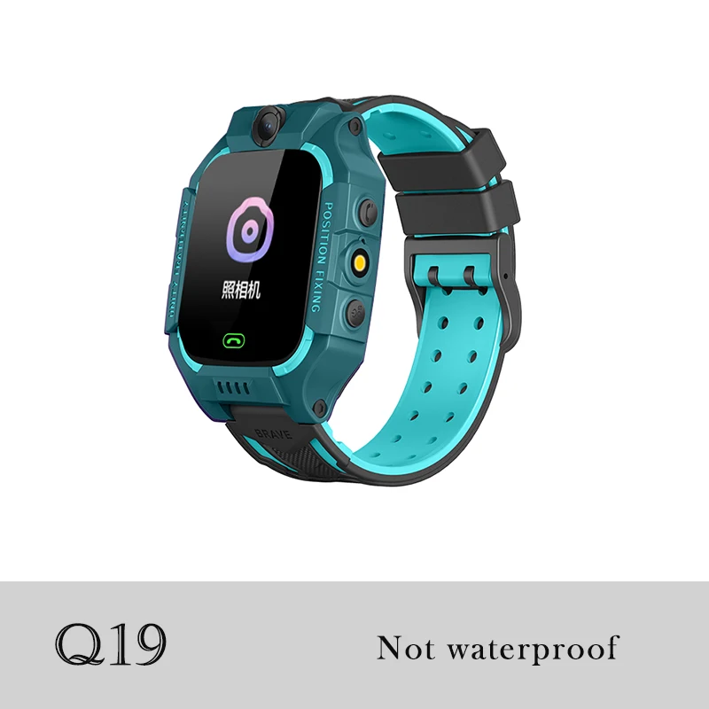 Q19 Blue 696 Q19 дети Смарт часы LBS позиционирование SOS Вызов камера Двухсторонний вызов голосовой чат долгое время ожидания Обнаружение сна Дети часы - Цвет: Q19 Blue