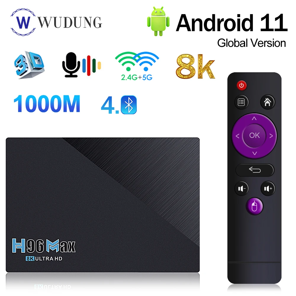 ТВ-приставка H96 MAX RK3566 Android 11 8 + 64/4/32 ГБ 1080p 8K 24 к/с 1000 Мбит/с - купить по выгодной цене |