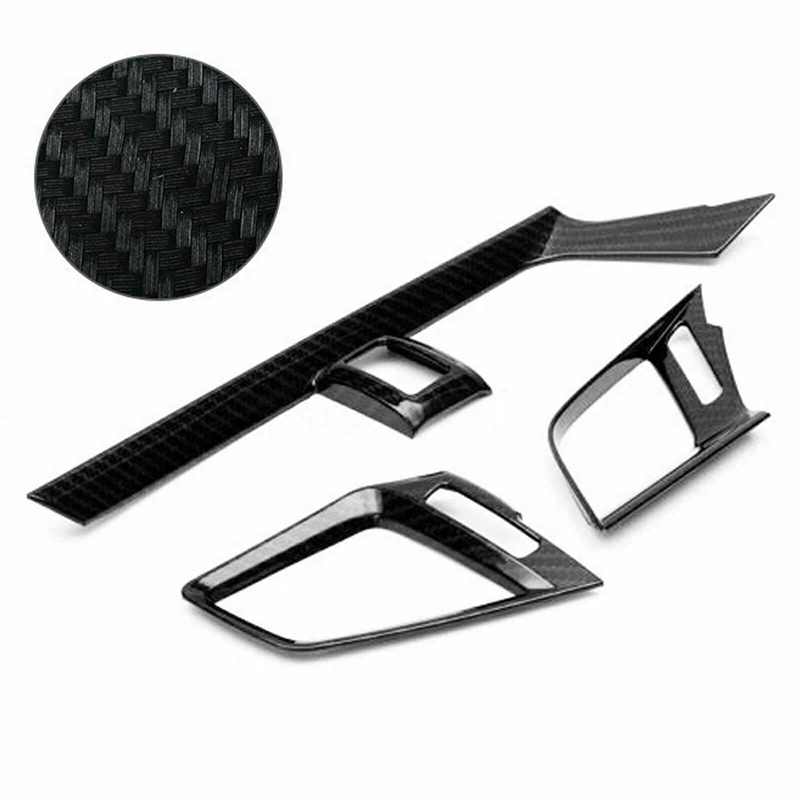 

3X Carbon Fiber Dashboard AC Air Vent Outlet Cover for Honda Civic Sedan 2016-2020