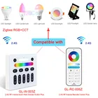 Zigbee 3,0 2,4G контроллер светодиодных лент RF RGB CCT светодиодный Управление; 6-зоны РФ Пульт дистанционного управления 4-Зона Панель настенный выключатель Управление все G светодиодный OPTO Soposh лампы светильник