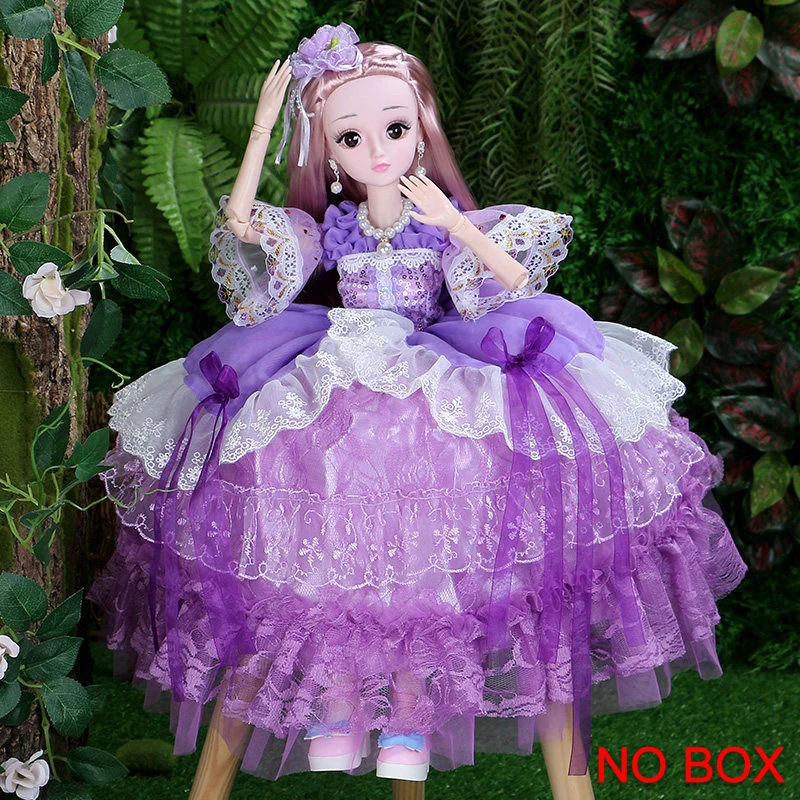 Camilla(No Box) 60 см Модная Кукла для девочек игрушка с одеждой и обувью Simul пластиковые Соединенные DIY умный большой принцесса кукла королева набор подарок на день рождения для девочек - Цвет: Camilla(No Box)