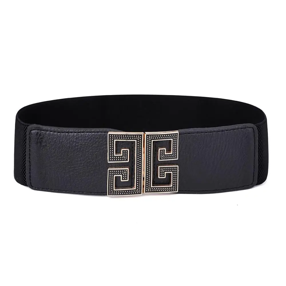 

Women's Scalable PU Leather Hang Buckle Belt Foldable Convenient Fashion Elegant Waist Belts
