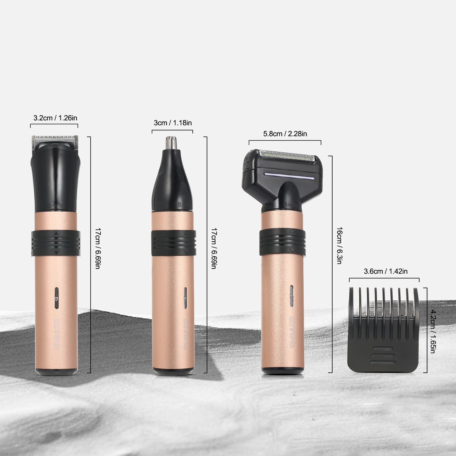 Электрическая машинка для стрижки волос 3 в 1 Бритва бороды усов беспроводной