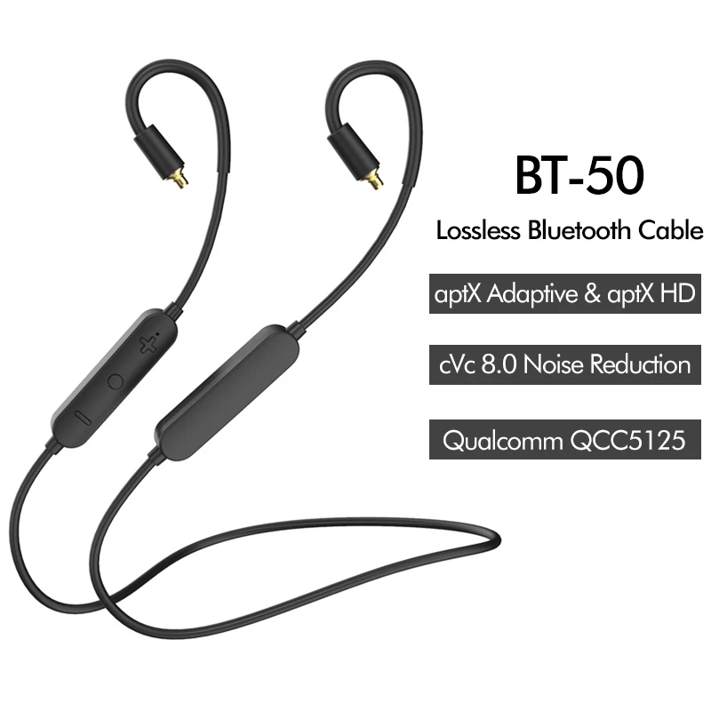 Приемник aptX для наушников Bluetooth 5 0 HiFi AAC HD с ушным крючком MMCX разъем адаптер модуля