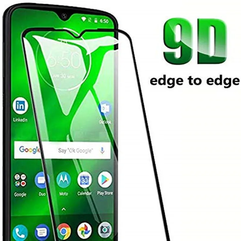 Изогнутое закаленное стекло 9D для moto g 7 g6 play plus power e5 e4 защитное one Защитная пленка