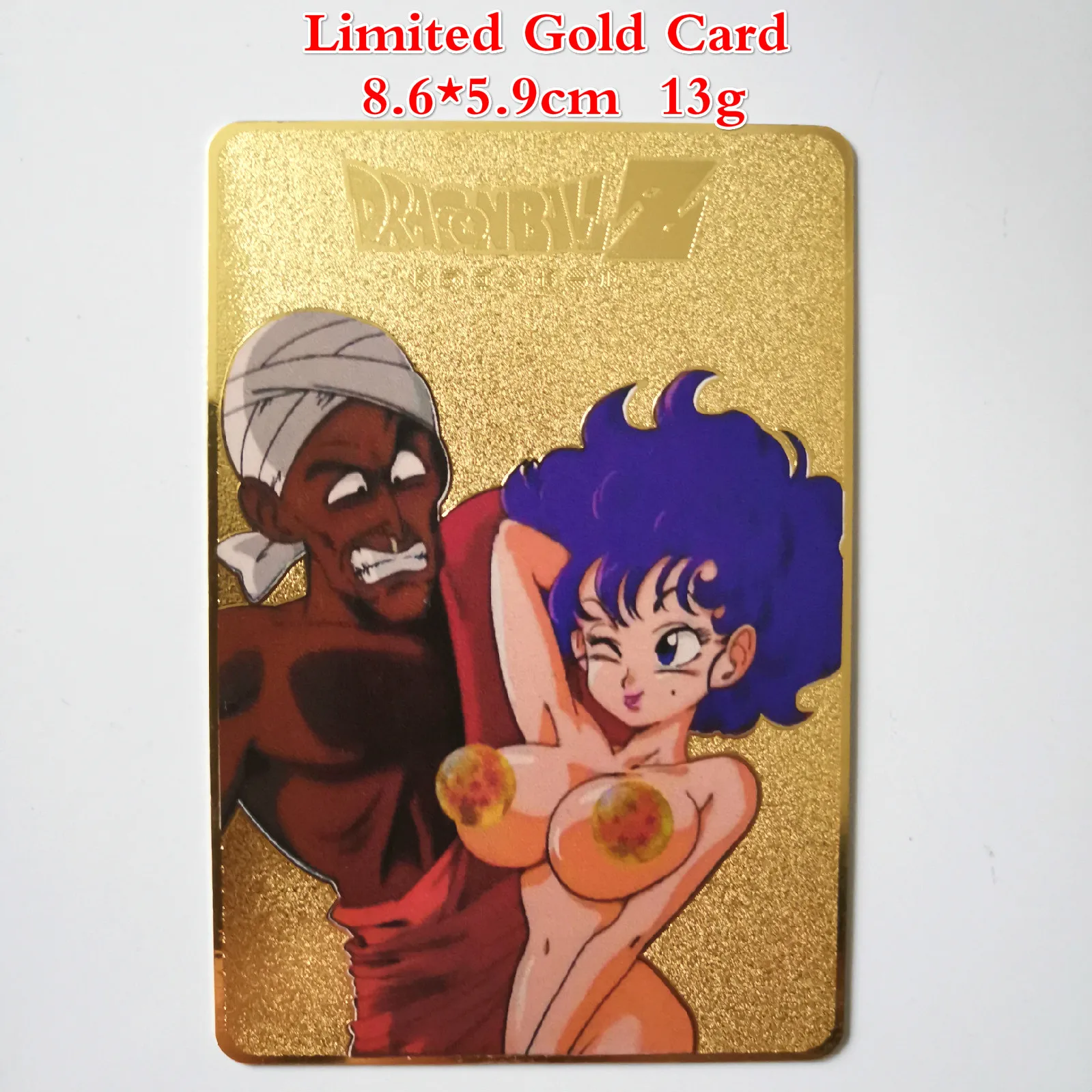 Dragon Ball золотая металлическая карточка супер игра Коллекция аниме-открытки игра детская игрушка - Цвет: C
