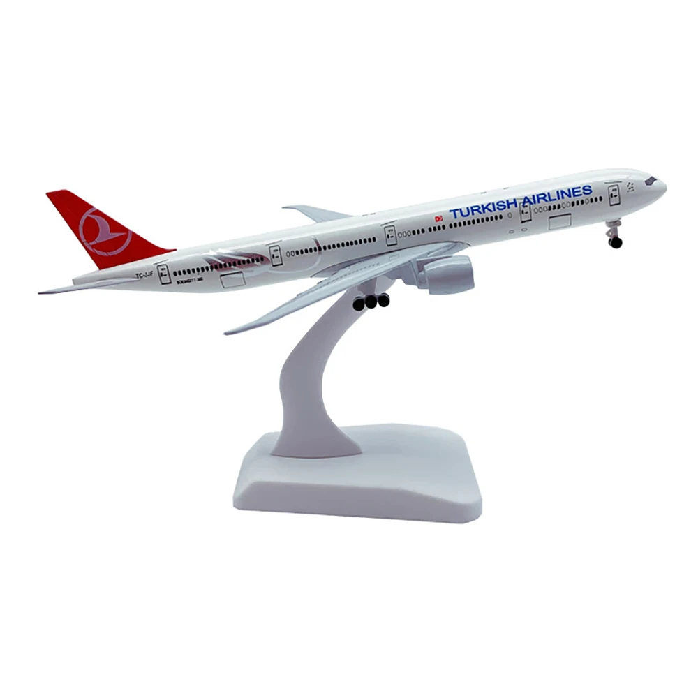 

Летательный аппарат Боинг 777, модель самолета из сплава B777 с колесами, игрушки для детей, подарок для коллекции, 20 см