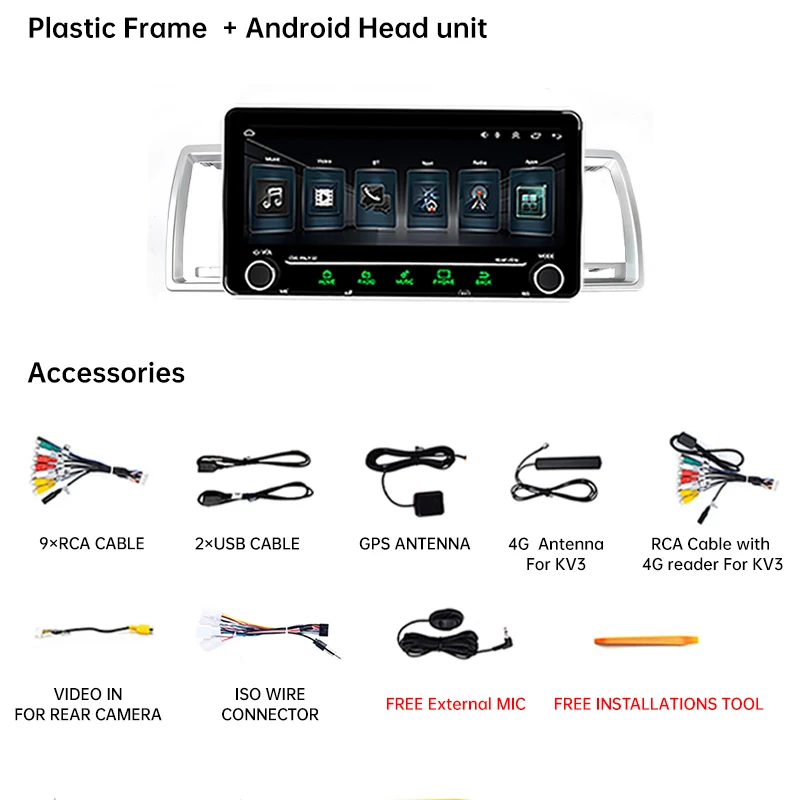 Автомагнитола 2 din 10 25 дюйма IPS Android для Toyota hiace 2004-2019 | Автомобили и мотоциклы