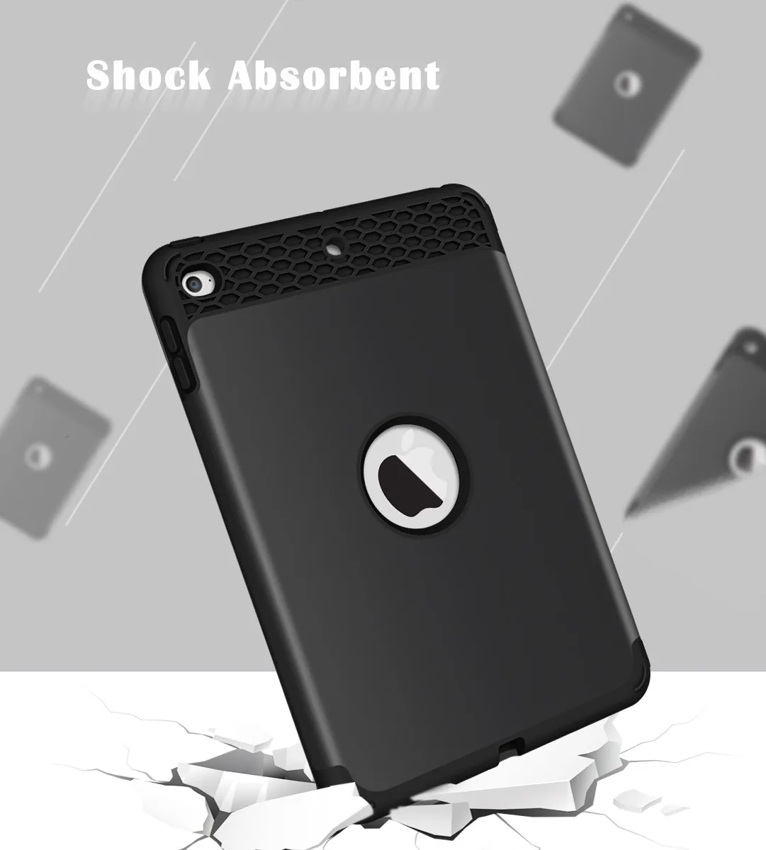 Чехол для Apple iPad Mini 4/5 сверхпрочный ударопрочный жесткий пластиковый чехол +