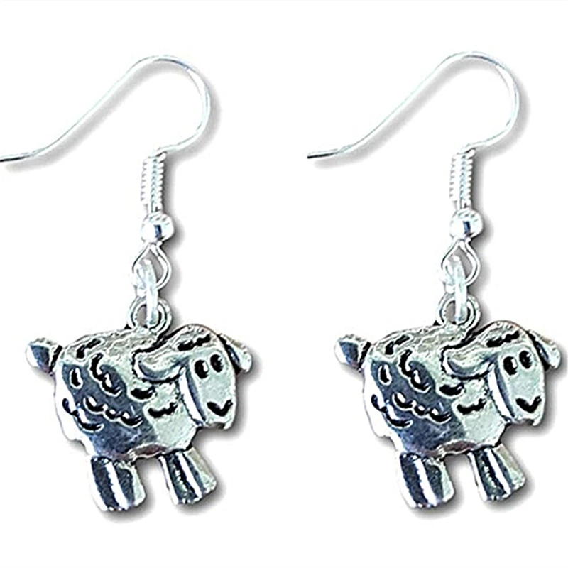 

Sheep Earrings Charming Antique Silver Color Cartoon Sheep Earrings Cute Animal Earrings