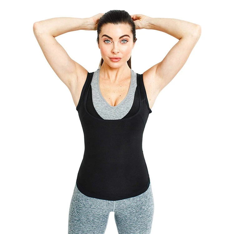 Майка сауна для мужчин и женщин полимерный Топ похудения воркаута