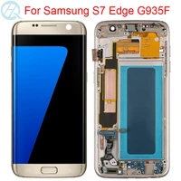 no defect lcd for samsung galaxy s7 edge g935f display with frame touch screen assembly sm g935f lcd screen