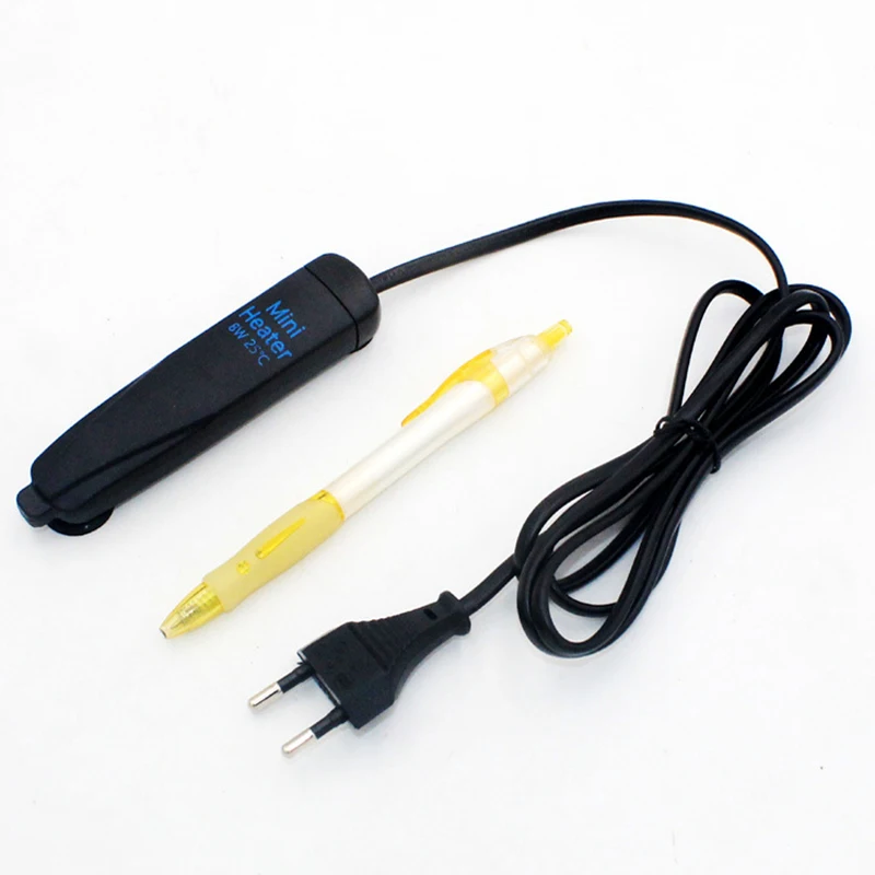 Mini Fish Tank Heater Carbon Fiber Explosion-Proof Universal Professional Turtle Water Thermostat Pet Supplies For Home | Дом и сад