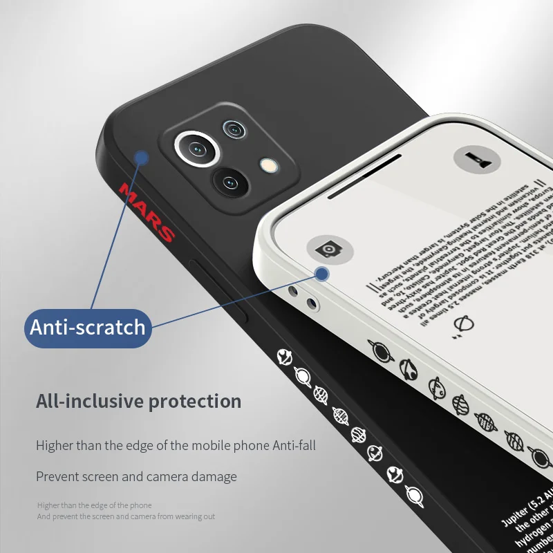 Mars Text Phone Case For Xiaomi Mi 11 10T 10 lite 9T Note 10 Redmi Note 9 9T 8 8Pro 7 7Pro 9 9A K40 K30 Cover