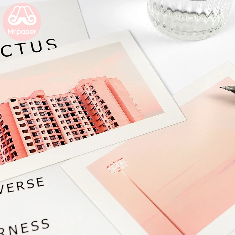 Открытка Mr paper с изображением розового неба кокосового воздушный шар в форме