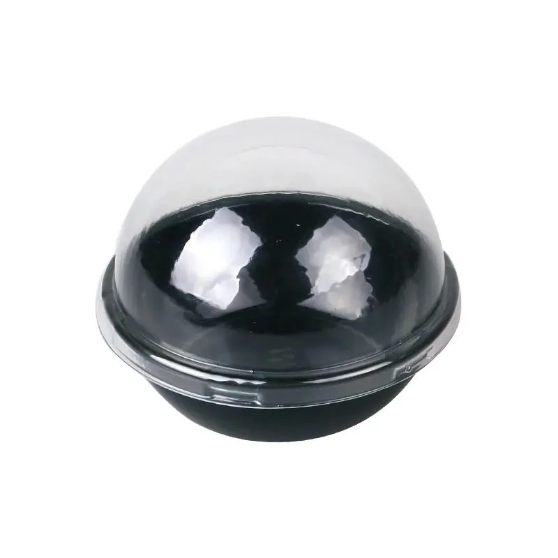 

50pcs High quality round creative small plastic cups baking package dessert cake decoration packaging cups with transparent lids