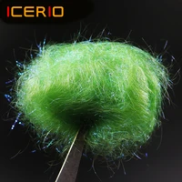 icerio 12 colors fly tying ultra fine ice dub fiber for nymph scud streamers fly fishing tying material