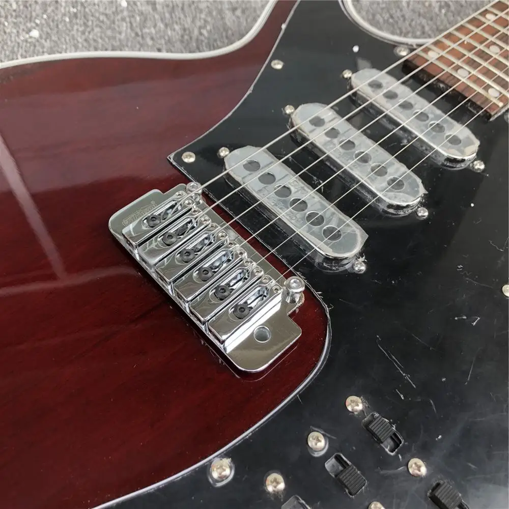 Фабрика Гильдия Brian BM01 May гитара Black Pickguard 3 пикапа тремоло мост 24 лада на заказ