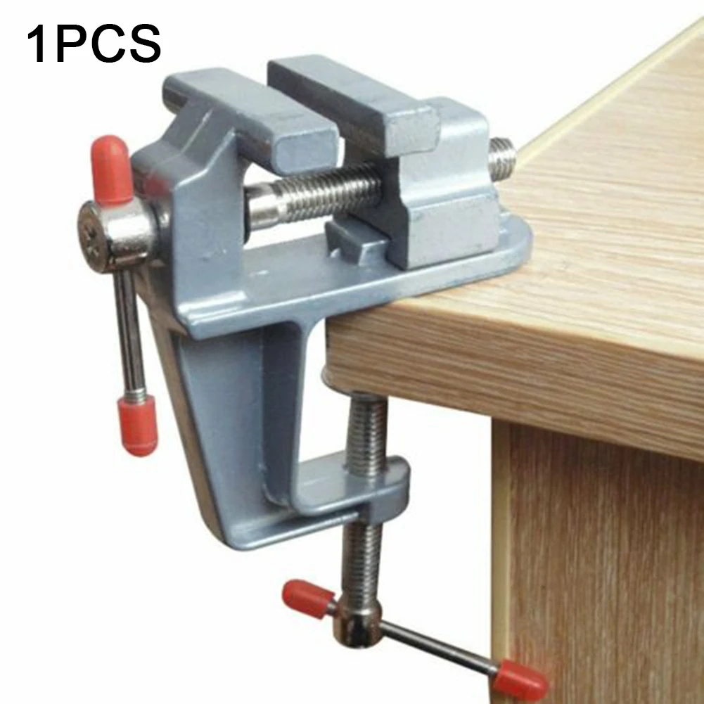 

Mini Bench Vise Aluminium Alloy Table Bench Clamp Vise Table Screw Vise for DIY Craft Mould Fixed Handle Repairing Tool