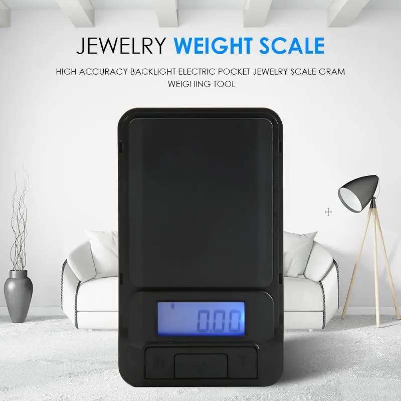 Высокая точность Подсветка Электрический ювелирные весы для взвешивания