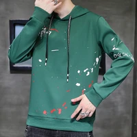 zogaa 2021 mens sweater casual all match youth handsome trend long sleeved t shirt mens hooded sweater cotton fashion top