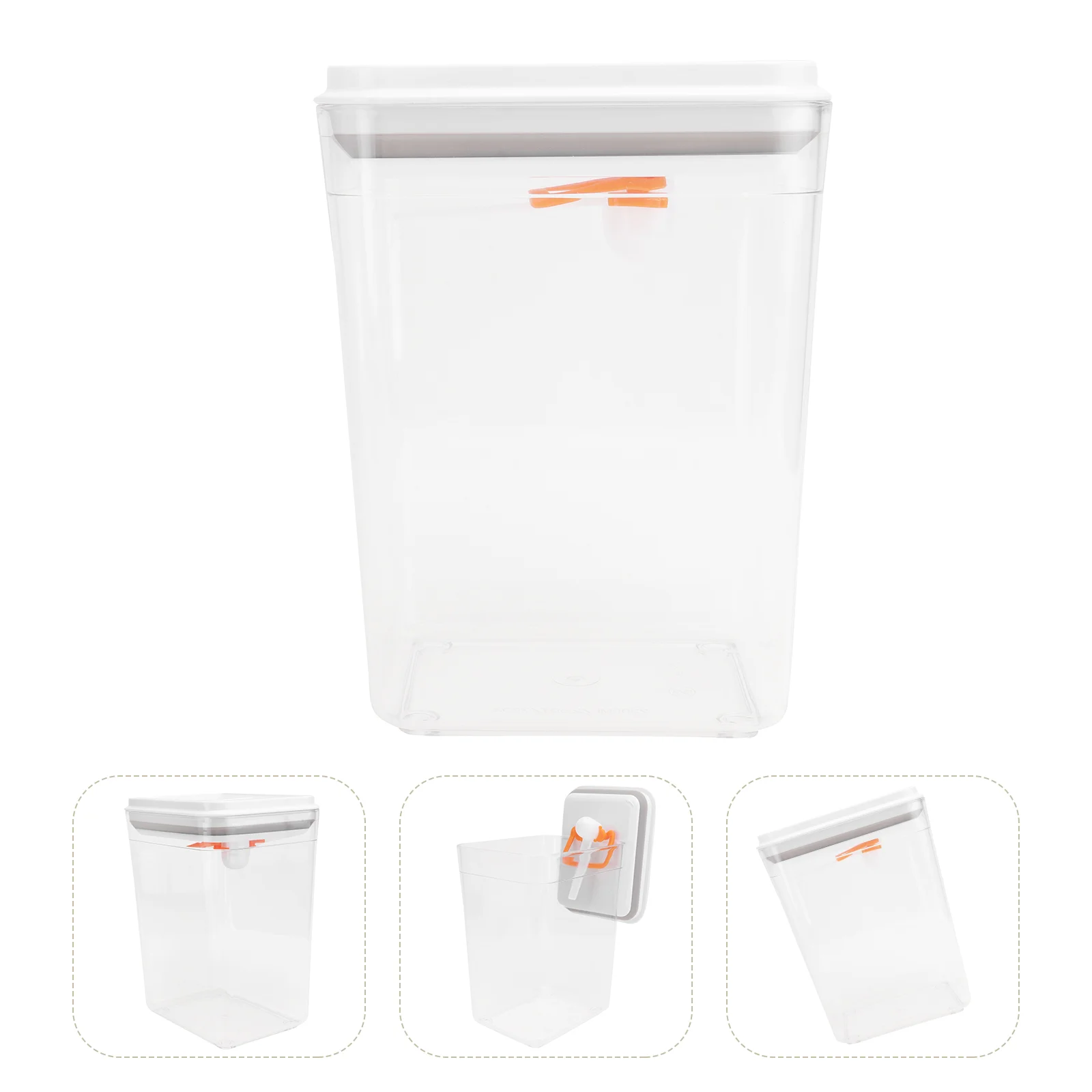 

1Pc Portable Baby Food Box Powder Dispenser Airtight Canister (Transparent)