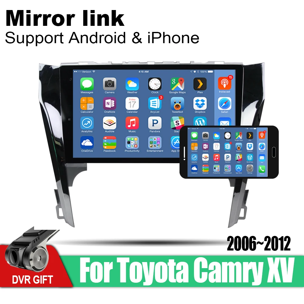 ZaiXi Android автомобильный 2 din Мультимедиа GPS навигация для Toyota Camry XV 2006 ~ 2012 vedio стерео