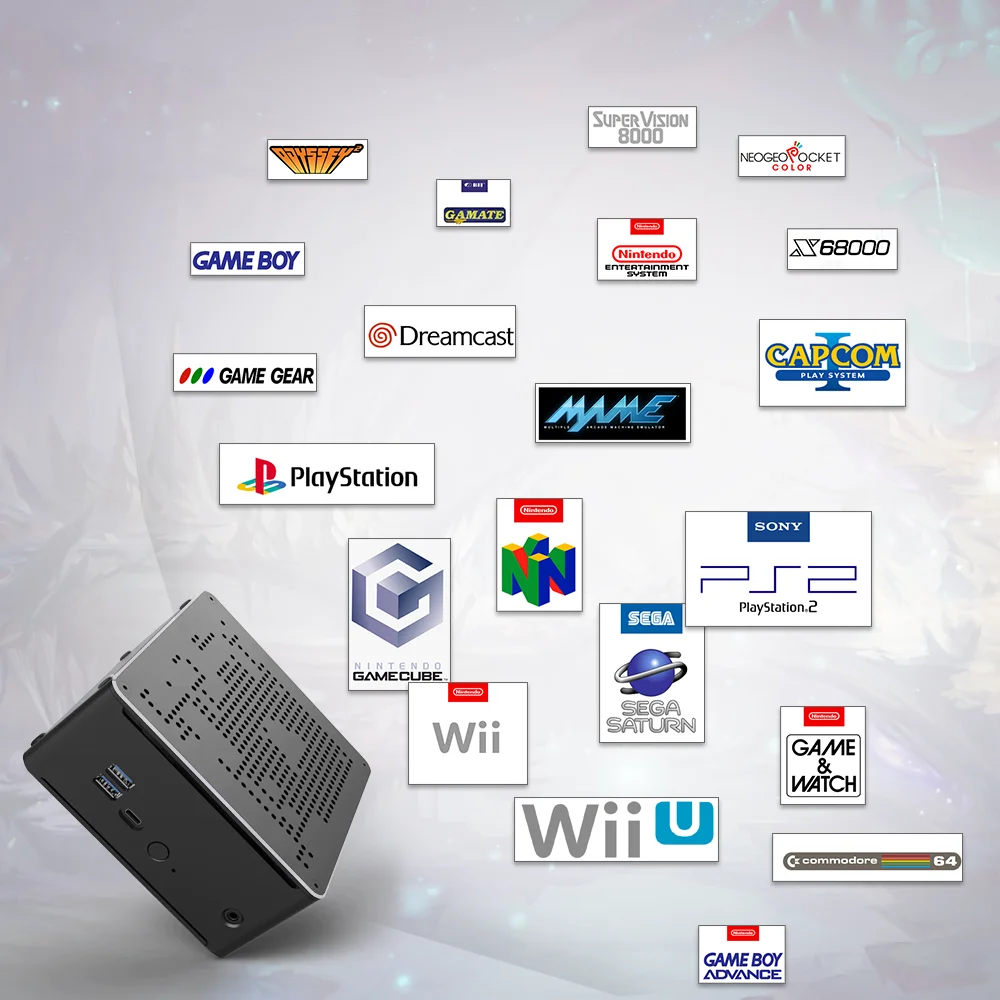 Супер консоль Kinhank X PC Box Ретро для видеоигр и мини ПК со встроенными 62000 играми