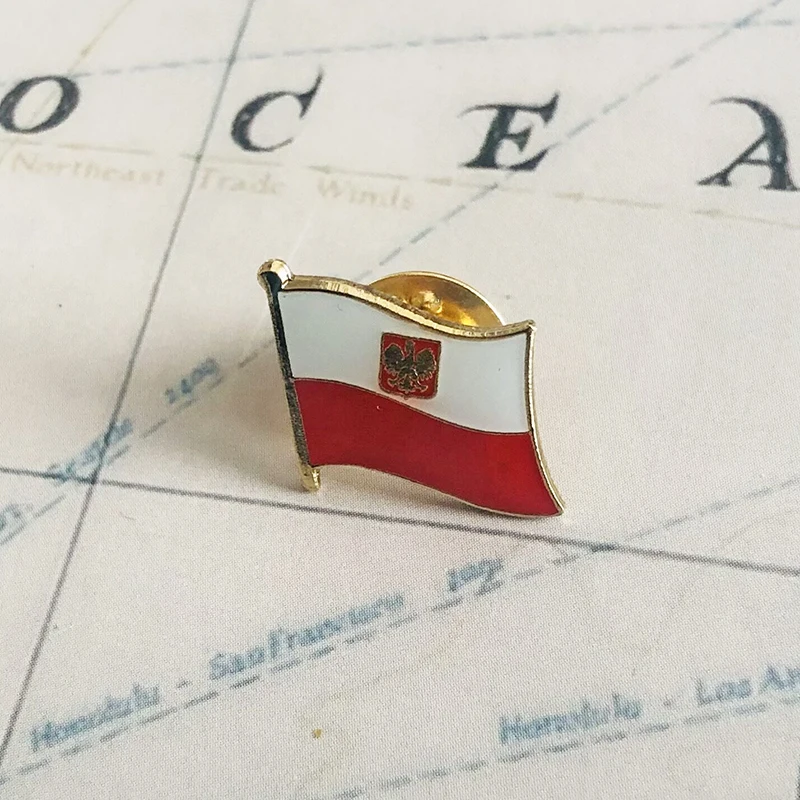 Нашивки с национальным флагом Польши орлом нашивки на руку вышивкой и заколка
