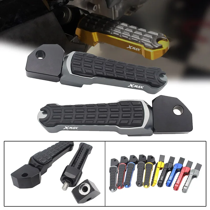 

SEMSPEED XMAX CNC Motorcycle Rear Passenger Foot Peg Pedals For Yamaha X-MAX 400 300 200 125 2010-2020 2018 2019