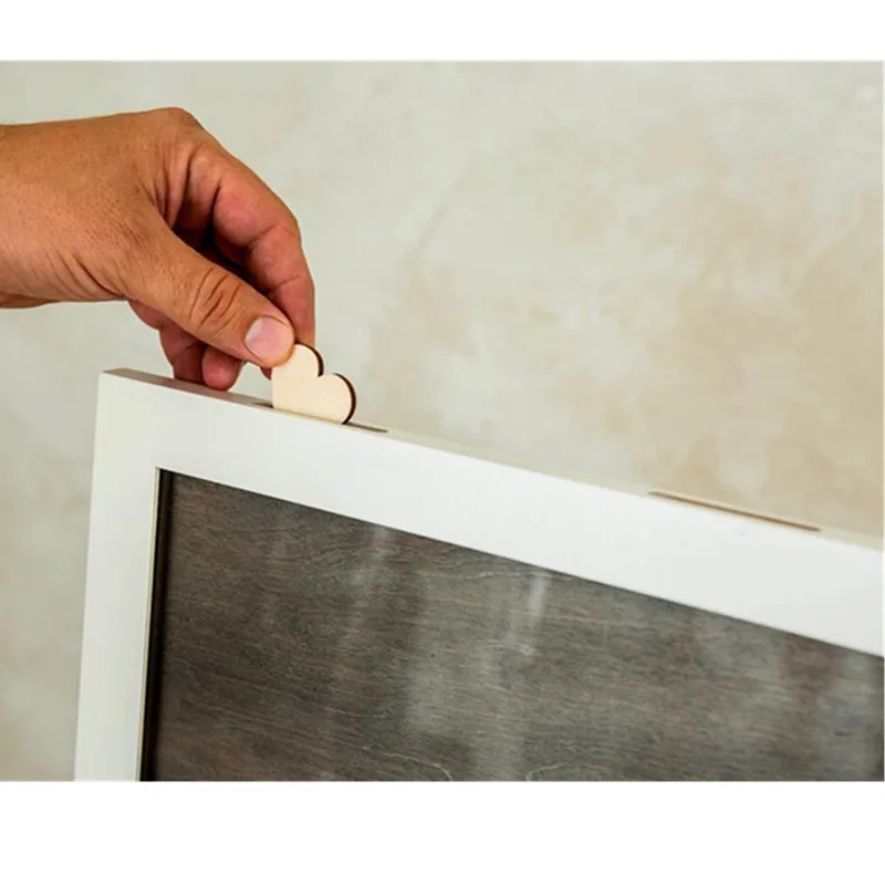 Коробка с подвеской в форме сердца для гостей на заказ рамка свадебной книги