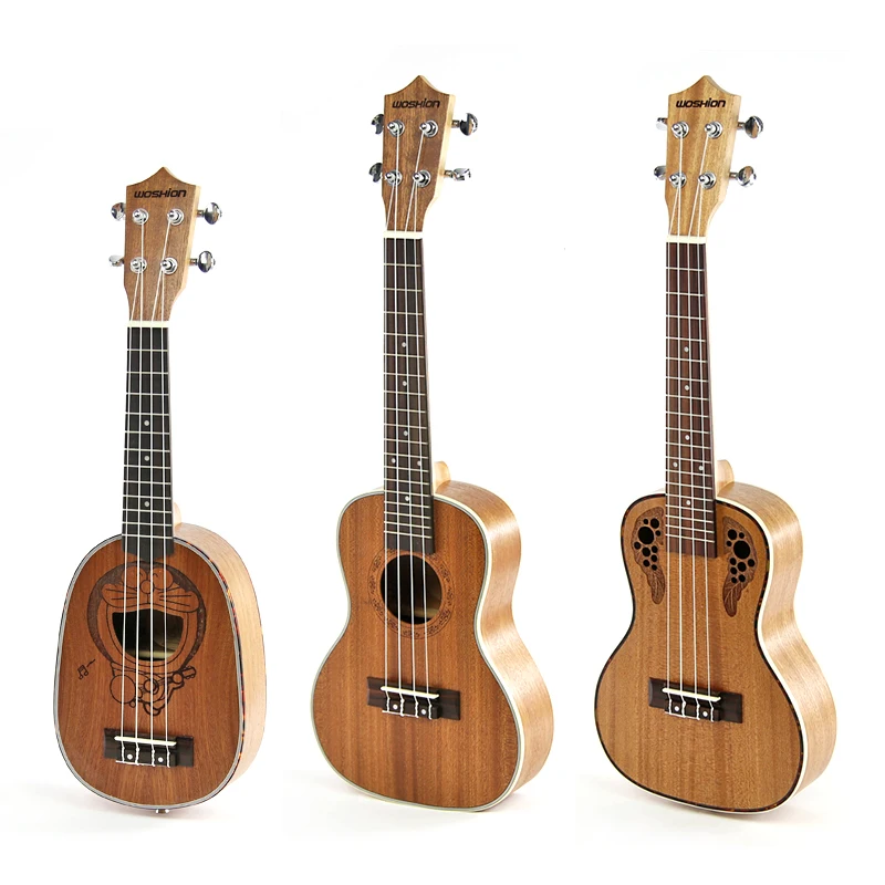 Woshion 21 дюйм Ukelele 4-струнная гитара для начинающих | Спорт и развлечения