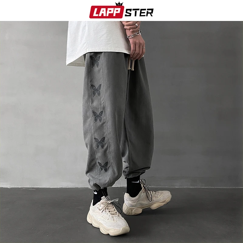 LAPPSTER Мужские Streetwear бегуны Брюки 2019 Mens Hip Hop Black Тренировочные штаны мужчины