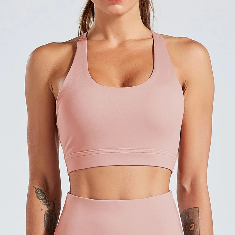 Женский спортивный бюстгальтер пуш-ап эластичный для фитнеса женский