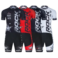 rock racing cycling team jersey 20d bike shorts set ropa ciclismo mens mtb uniform summer bicycling maillot bottom clothing