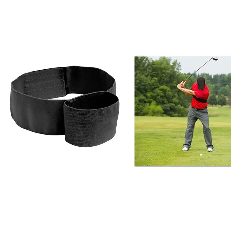 

Black Golf Arm Correction Belt Swing Train Armband Training Aid Sports Supplies E5BD