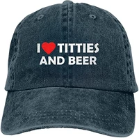 i heart titties and beer hats for men women adjustable sun hats vintage trucker hat hip hop baseball cap