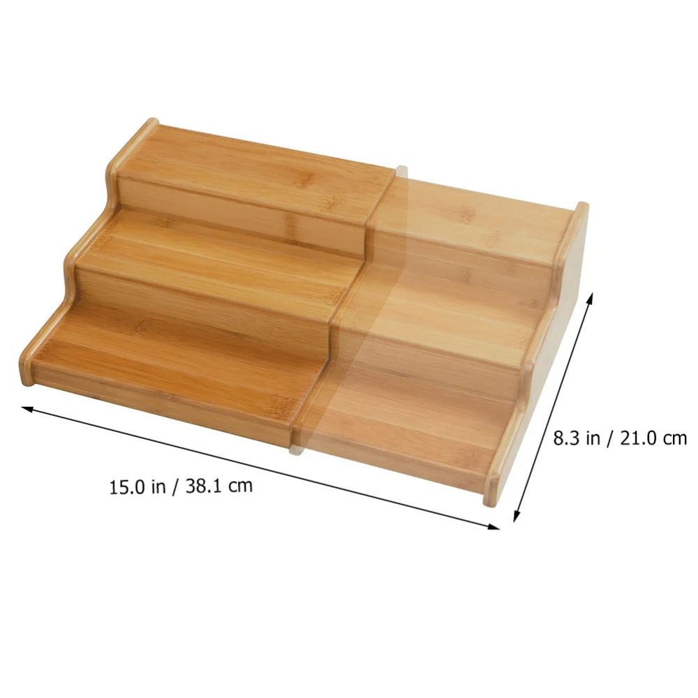 

Practical Storage Rack Bamboo Commodity Shelf Sundries Shelf Kitchen Accessory