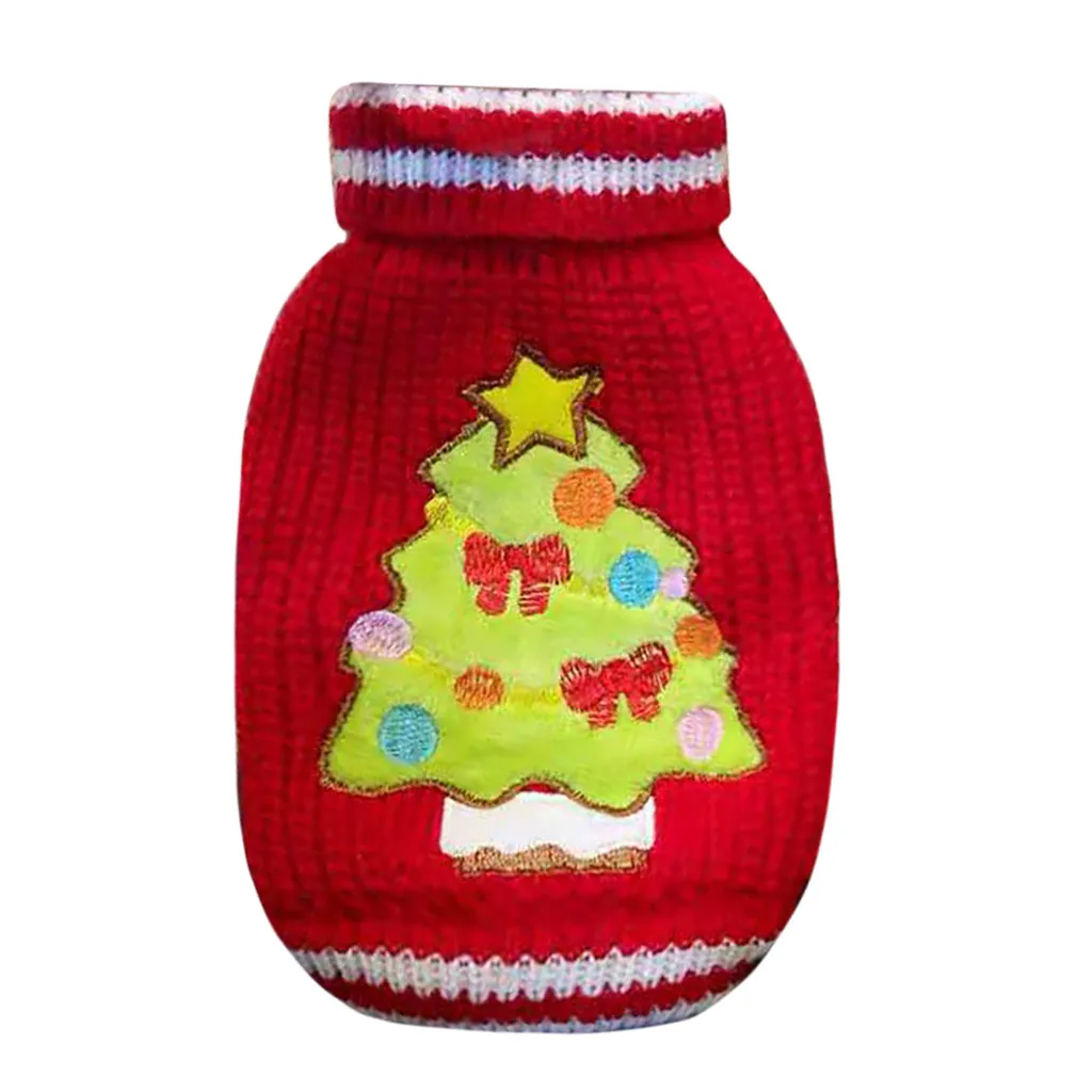Новый модный теплый Рождественский свитер для домашних животных осенне-зимняя