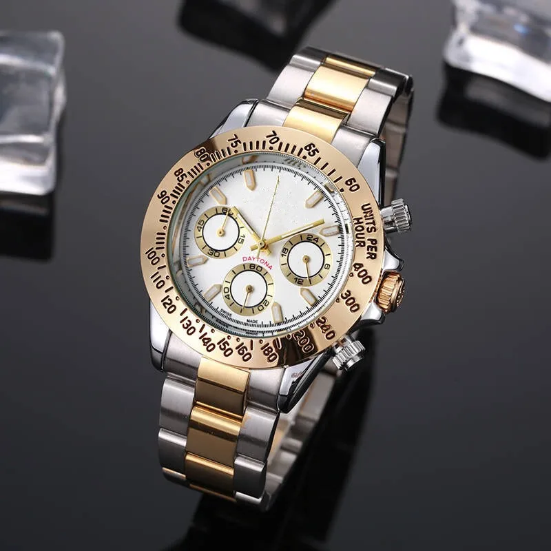 

2021 fashion watch RLX classic quartz mens watch Wristwatch Stainless steel date wristwatch rose gold watch men