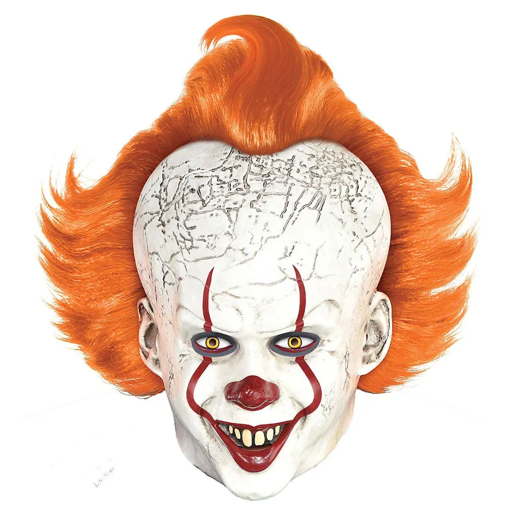 

Horror Joker Mask Cosplay Scary Clown Latex Helmet Carnival Halloween Party Costume Masquerade Props
