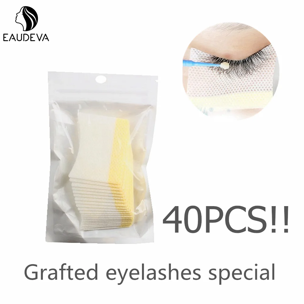 

40Pcs/bag Cotton Disposable Eyelash Extension Patch Sticker For Removing Eyelashes Eye Pads Patches For Makeup Tool