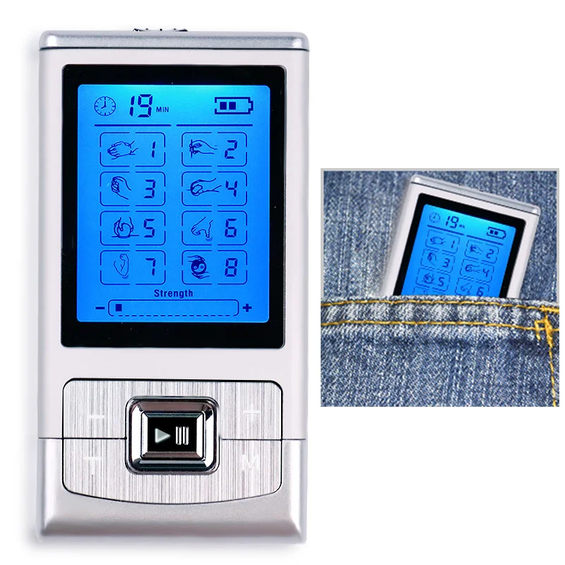 Электрический стимулятор с двойным выходом 8 моделей цифровой массажер для всего