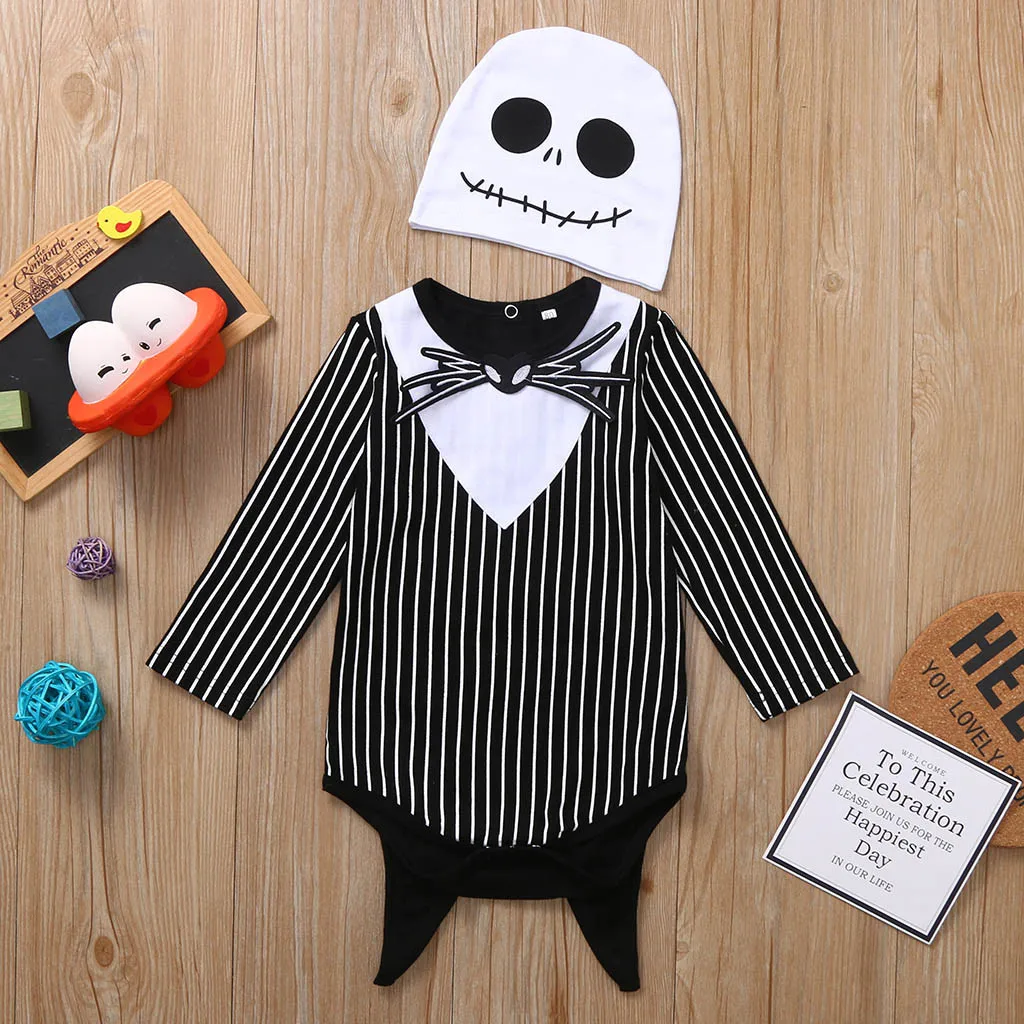 Комбинезон для новорожденных на Хэллоуин в полоску | Мать и ребенок