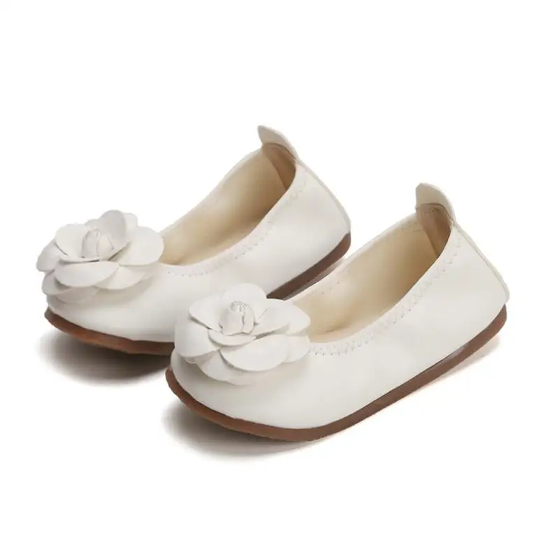 

Hot Spring Baby Girls Shoes With Rose Flower Fashion Princess Slip-on Children Flat Shoes For Girls Sandal Size 21-30