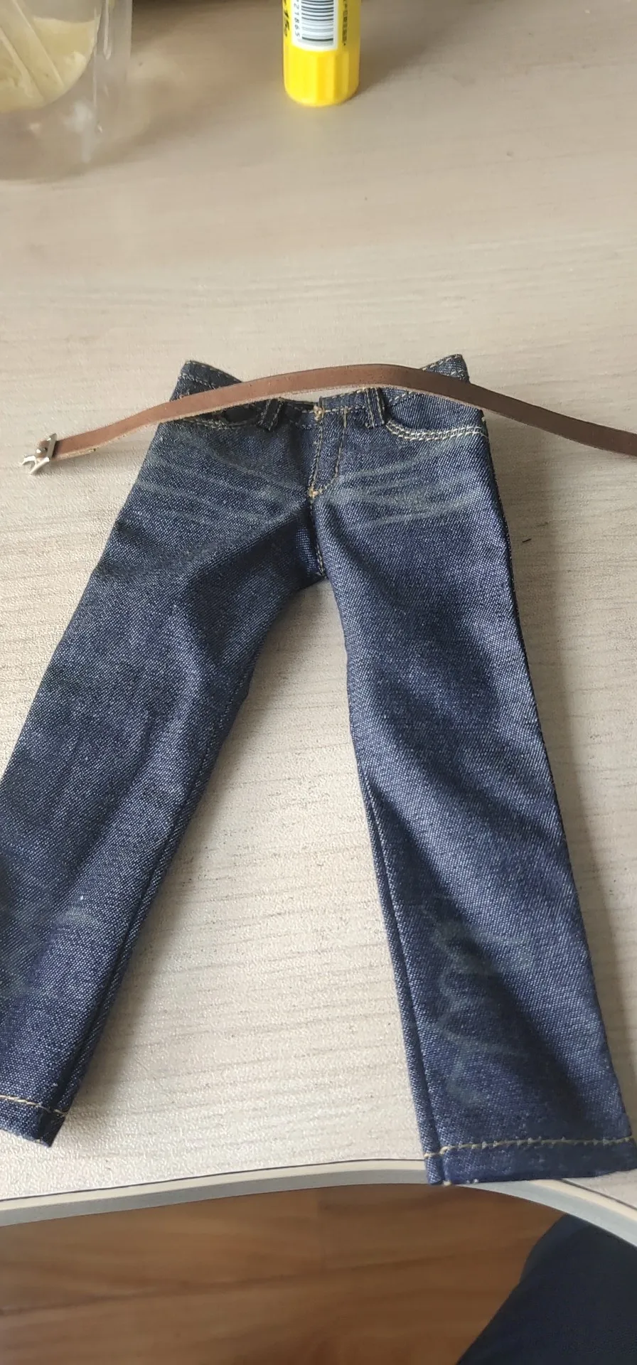Jeans with belt 1/6 масштаб Росомаха, Логан головка DIY фигурку Hugh Джекман глава лепить M34 боди для детей возрастом от 12 дюймов мужской фигуры - Цвет: Jeans with belt