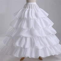 nuoxifang cheap long 4 hoops petticoat underskirt for ball gown wedding dress mariage underwear crinoline wedding accessories