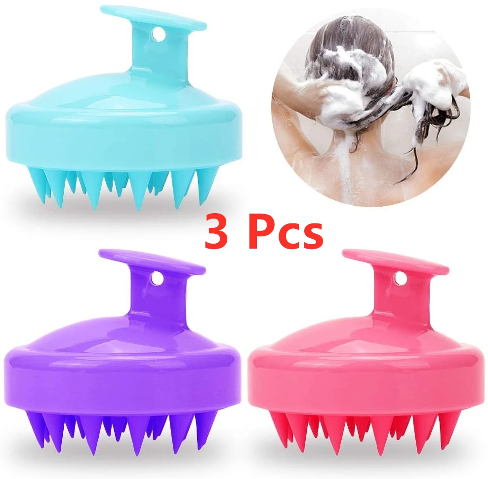 Щетка для массажа головы и шампуня щетка ухода за кожей с мягкой силиконовой