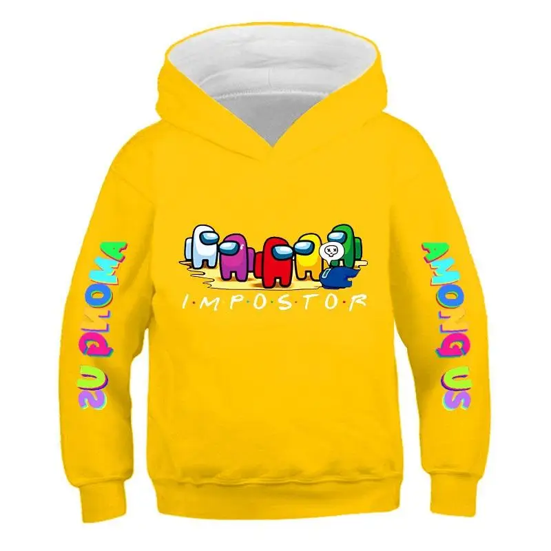 

Kids Hooded Sweatshirt Casual Fashion Impostor Among Us Print Harajuku Streetwear Clothing for Boys and Girls 2021