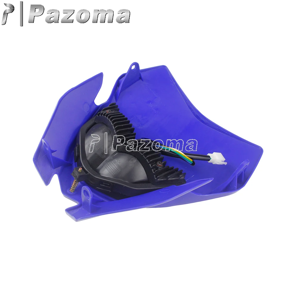 Universal Dirt Bike Motorcycle Headlamp H4 Head Light For Yamaha WR250 WR450F YZ250 YZ450F Off Road Motocross Headlight Fairing |